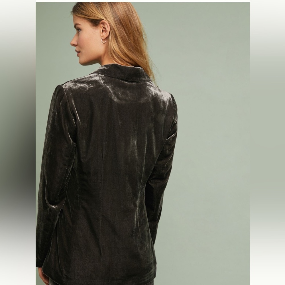 Anthropologie Cartonnier Velvet Blazer Size 4 - Picture 5 of 10